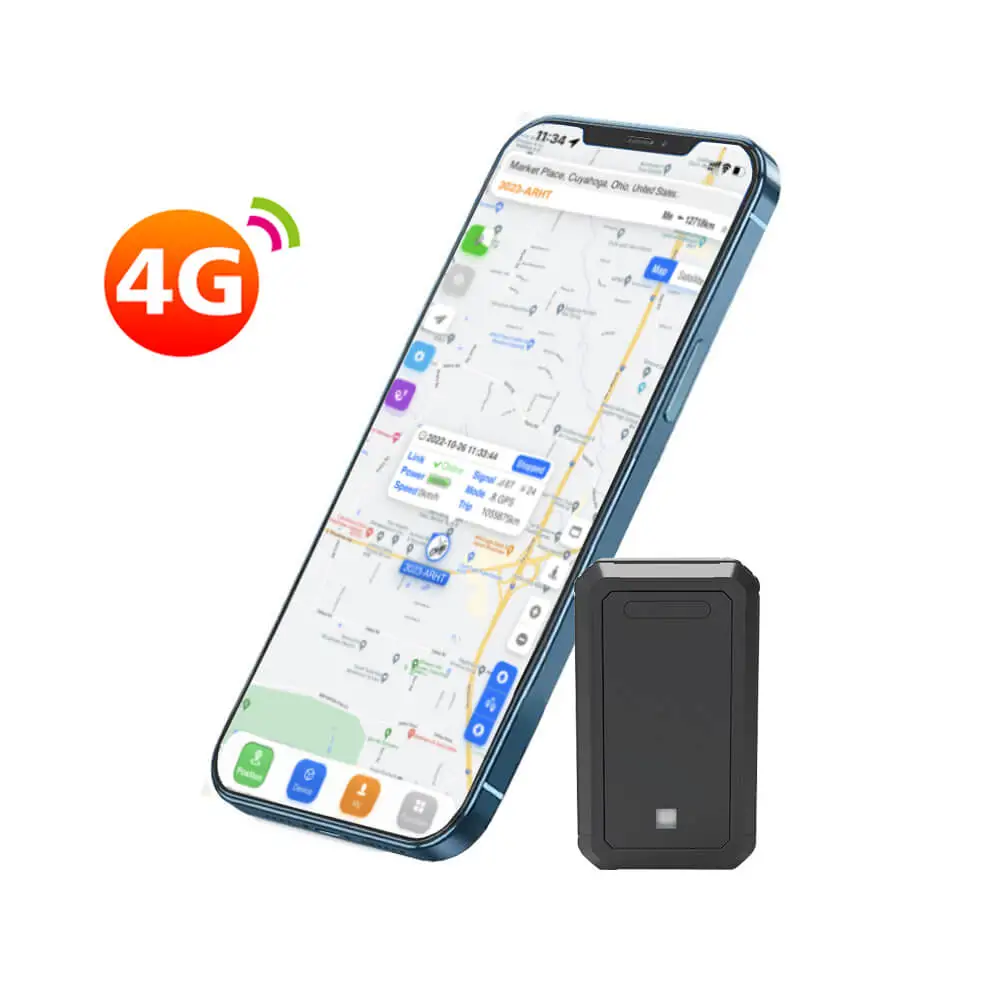 4G Uzun Ömürlü GPS Takip Cihazı - 3 Yıl Pil, Şarj Edilemez Kompakt, Su Geçirmez, İç Mıknatış