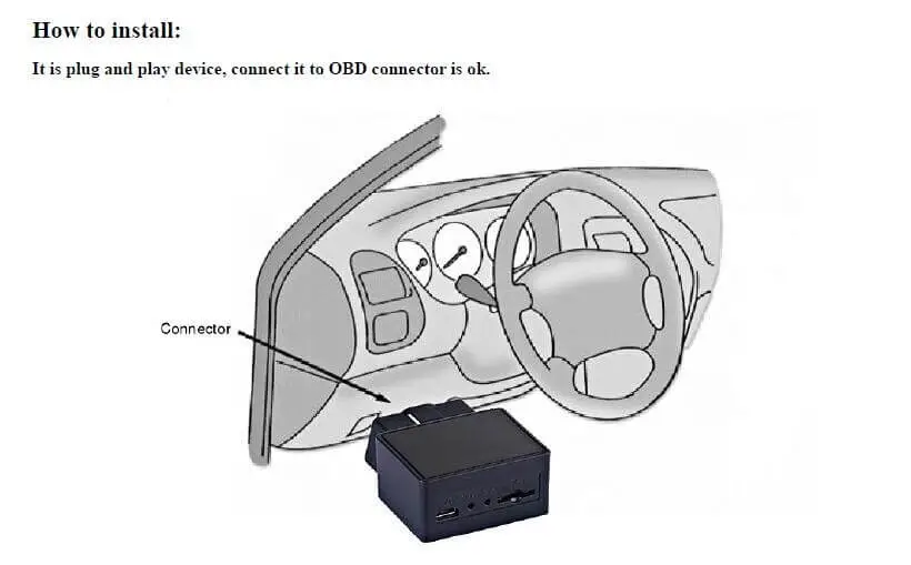 Sorunsuz kurulum OBD GPS Takip Cihazı